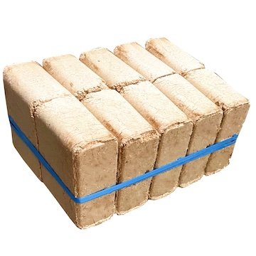 100% beech wood briquette
