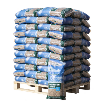 EO2 WOOD PELLETS – PALLET OF 66 BAGS OF 15KG OR 990KG EO2®