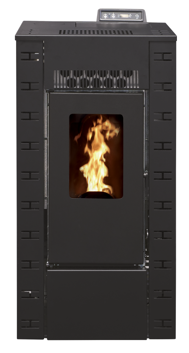 EMAFLAM DALA 7.92 kW Black Sealed Pellet Stove with Wi-Fi