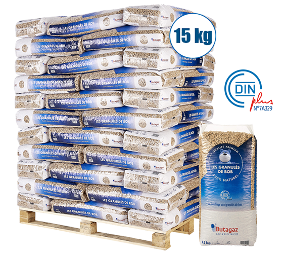 1 Pallet of wood pellets 66 bags of 15kg