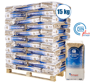 1 Pallet of wood pellets 66 bags of 15kg
